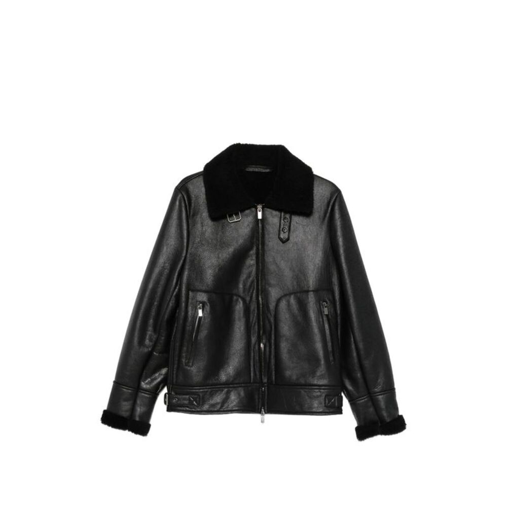 Santoro Black Jackets - Leather Jackets Men